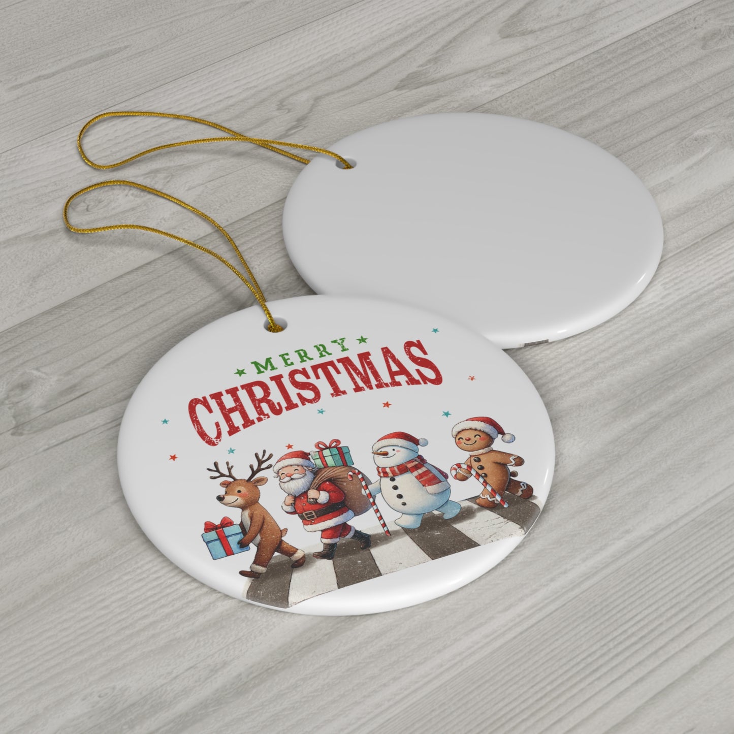 Charming Festive Ceramic Ornament – Holiday Cheer Awaits!