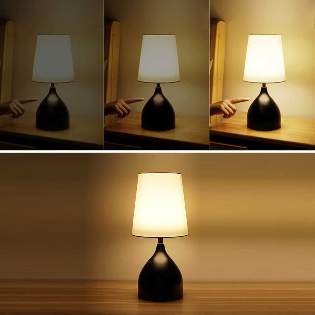 Modern LED Table Lamp Bedroom Bedside Touch Switch Fimmable Lamp Living Room Modern Desk Study Night Light Home Decor